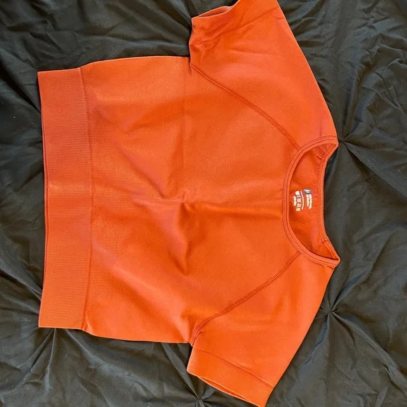 SHEIN Crop Top Bundle - Orange, Mauve, Black, Tan - Picture 2 of 3